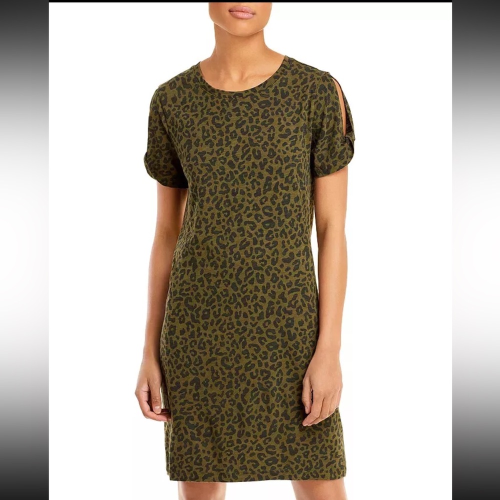SANCTUARY Women's 'SO TWISTED' Camouflage T-SHIRT DRESS Medium